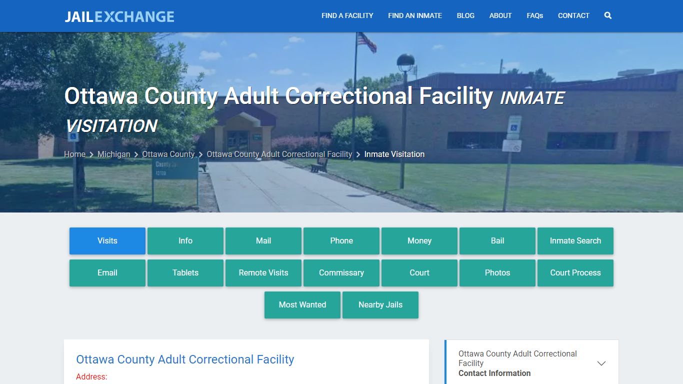Ottawa County Adult Correctional Facility Inmate Visitation - Jail Exchange